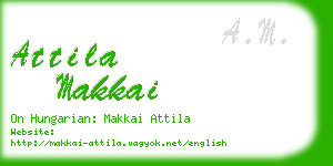 attila makkai business card